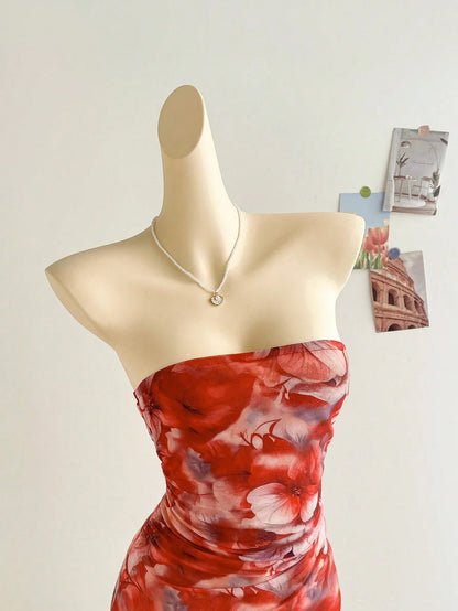 Vestido Carmesí Nocturno - Colección Notte Sexy