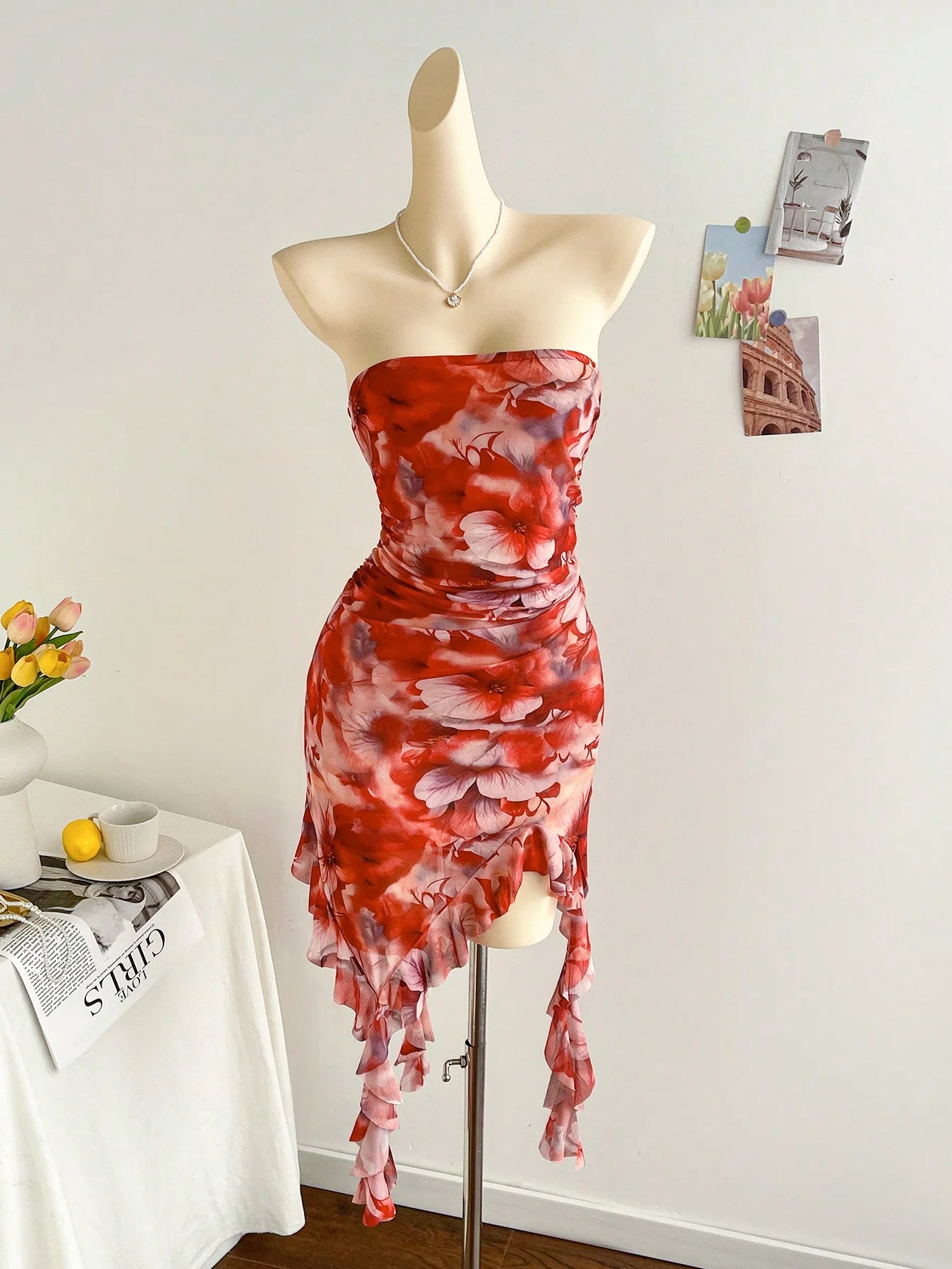 Vestido Carmesí Nocturno - Colección Notte Sexy