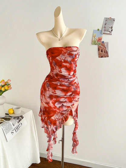 Vestido Carmesí Nocturno - Colección Notte Sexy