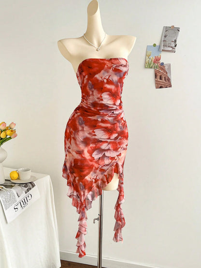 Vestido Carmesí Nocturno - Colección Notte Sexy