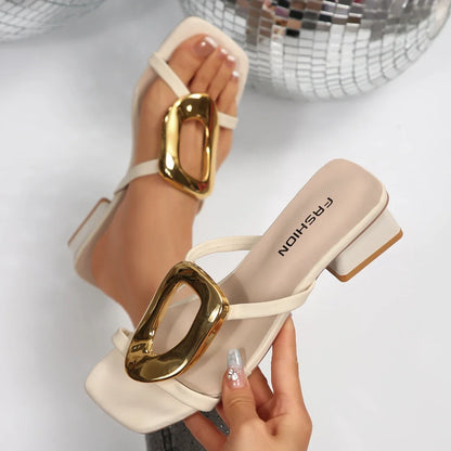 Sandalias - Perla Dorada